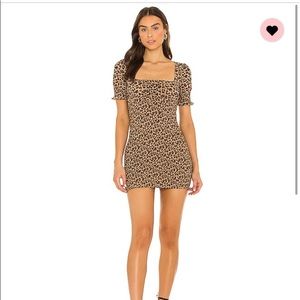NWT leopard print mini dress